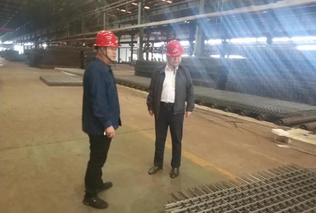 陳輝到禹宏置業(yè)公司、鋼加公司韓城加工基地檢查指導(dǎo)工作